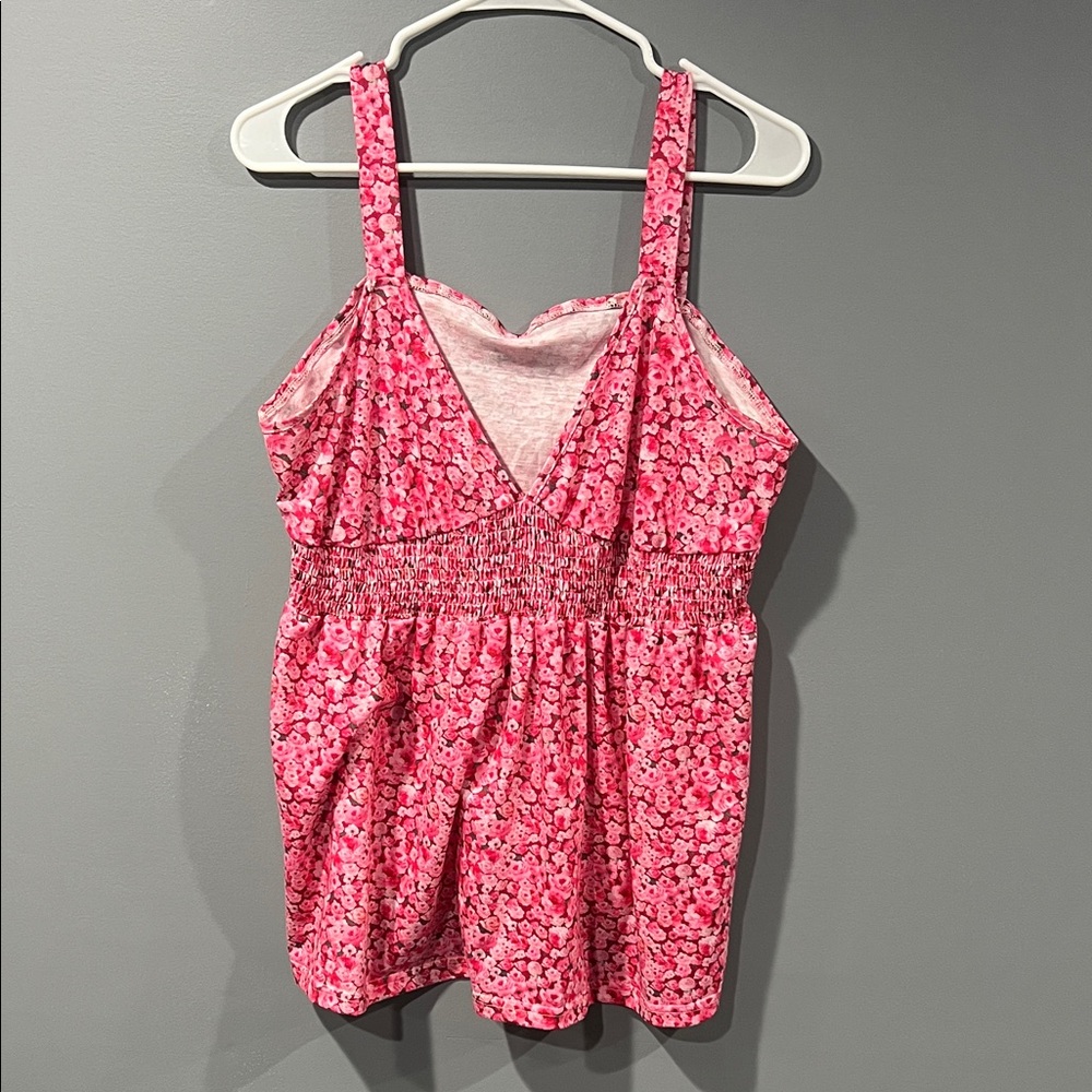 AMAZON Pink Floral Women's Top